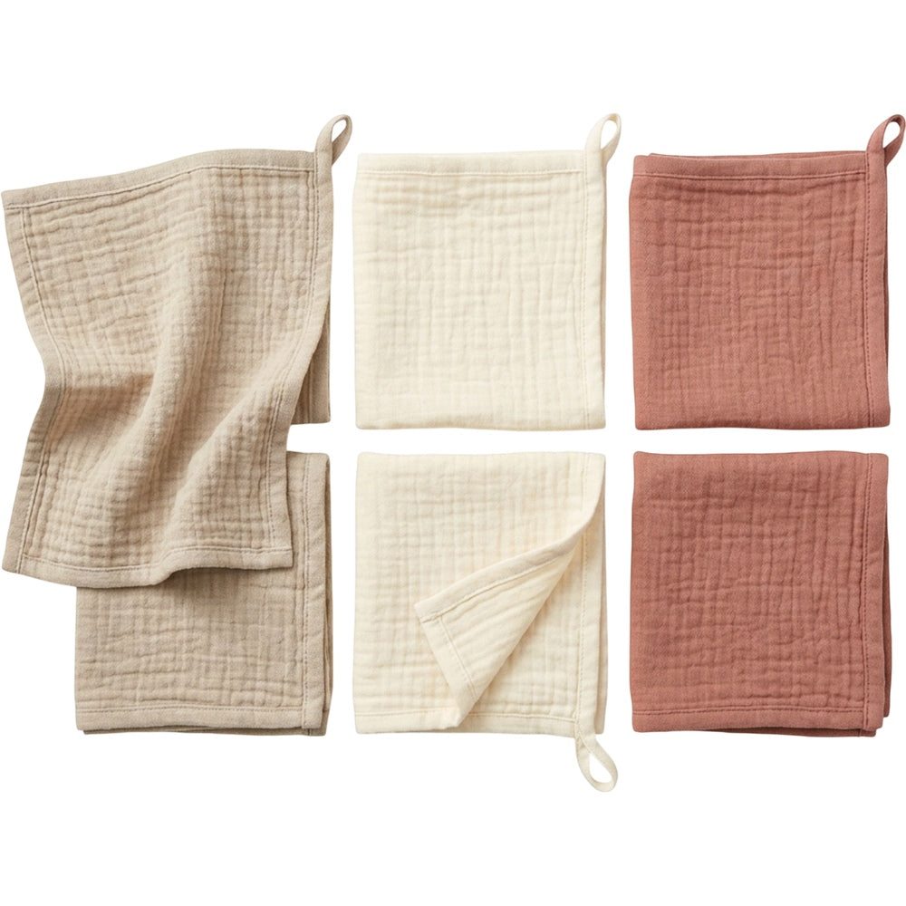 Avibt Four-Layer Cotton Gauze Cleaning Cloths 35 cm Set of 6 - Product view