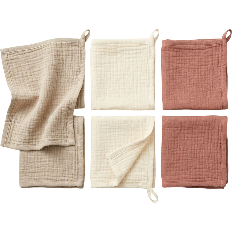 Avibt Four-Layer Cotton Gauze Cleaning Cloths 35 cm Set of 6