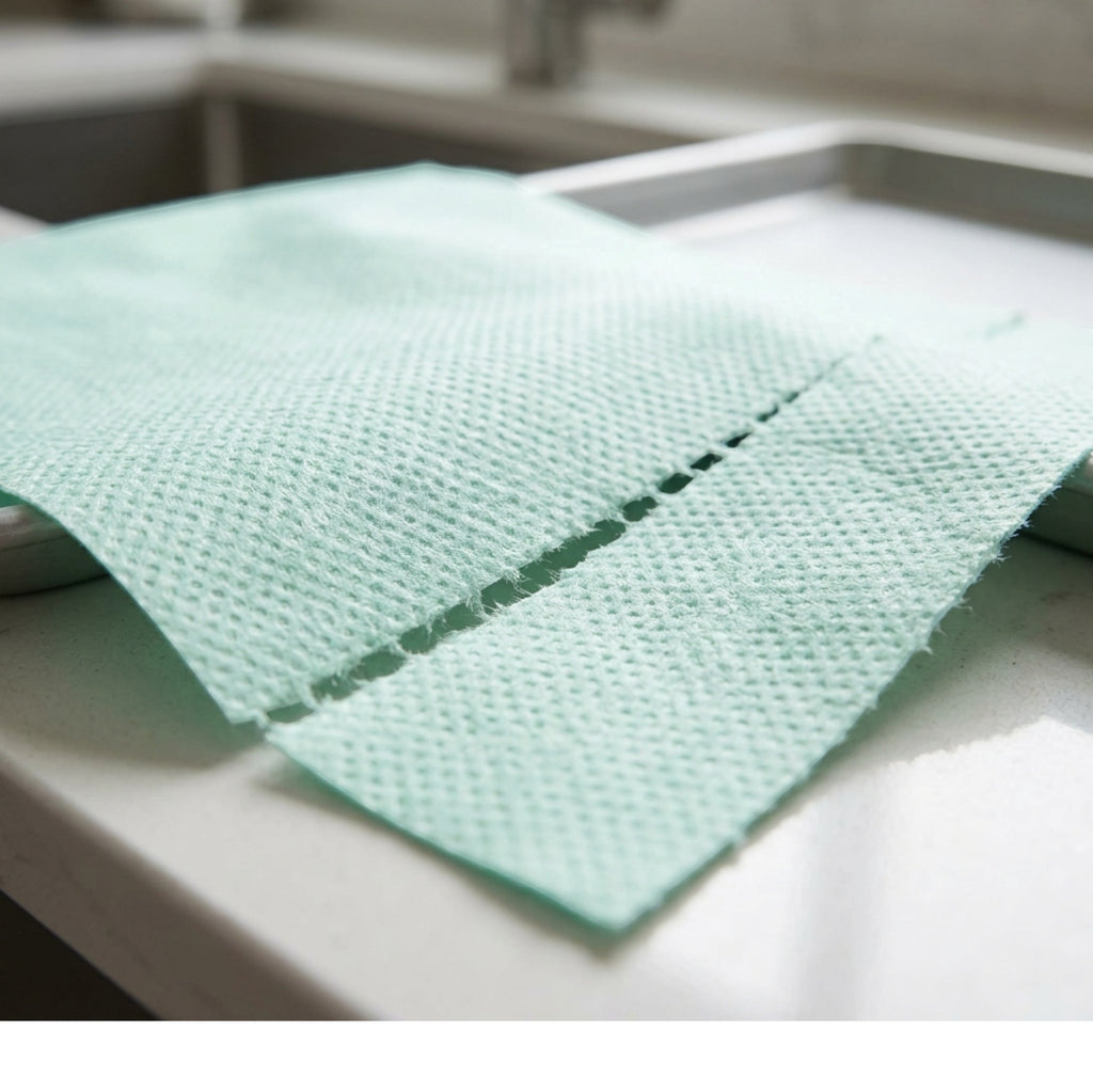 Avibt Perforated Nonwoven Cleaning Cloth Roll 30 Sheets Mint - Detail view
